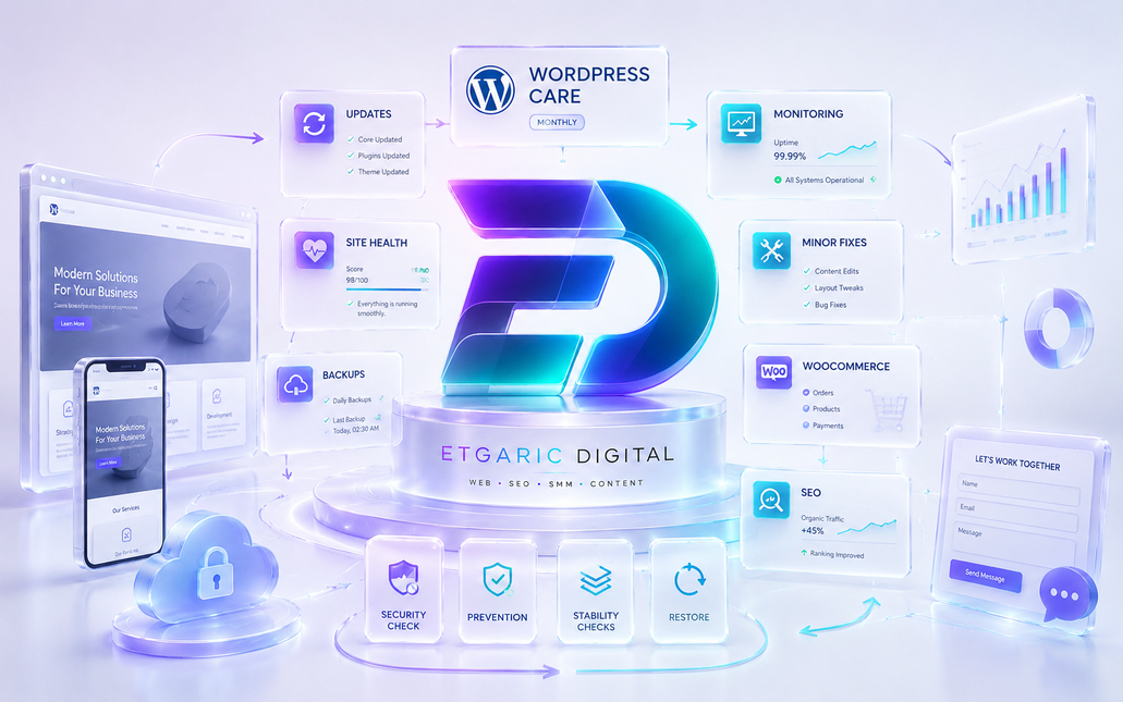 Поддержка WordPress-сайта для бизнеса