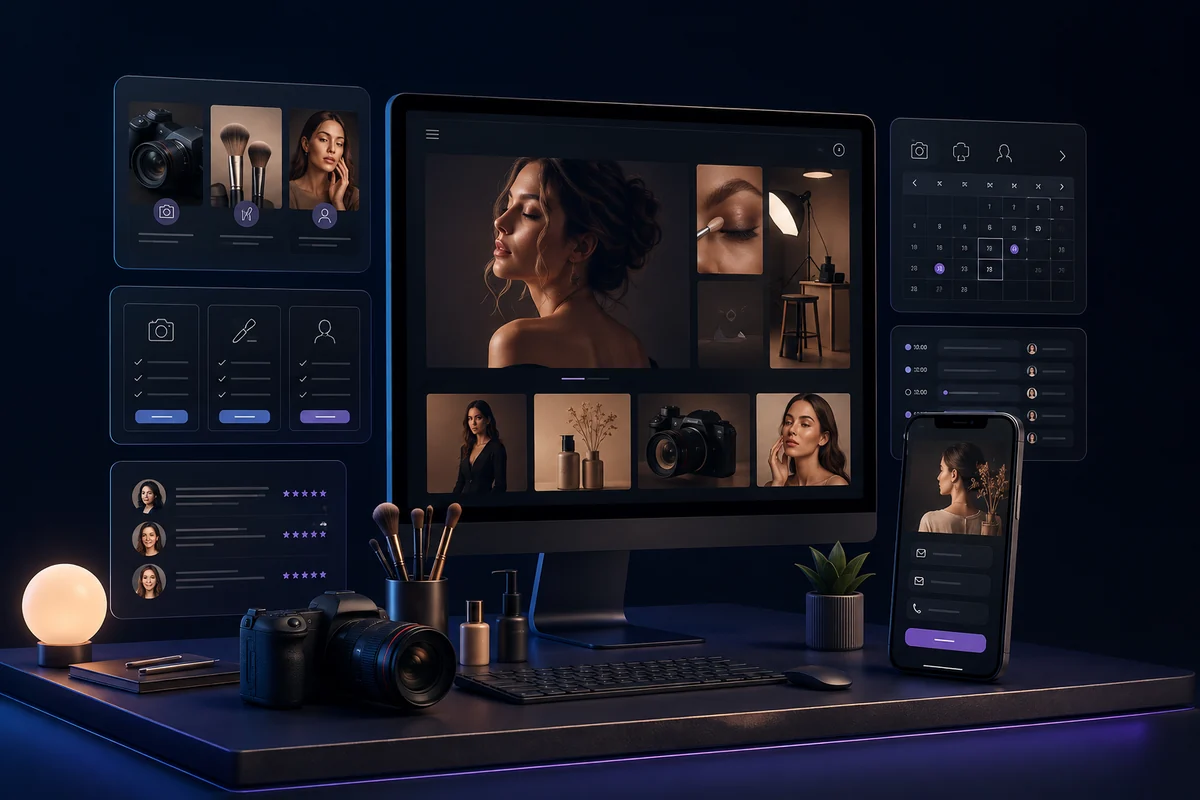 Сайт фотографа, косметолога и консультанта с портфолио и записью